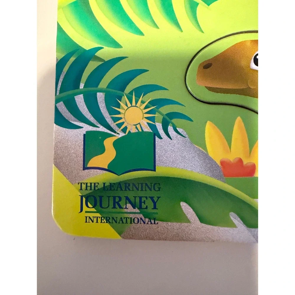 The Learning Journey Dinosaur Chunky Wooden Puzzle with Carrying Case Kids Toy